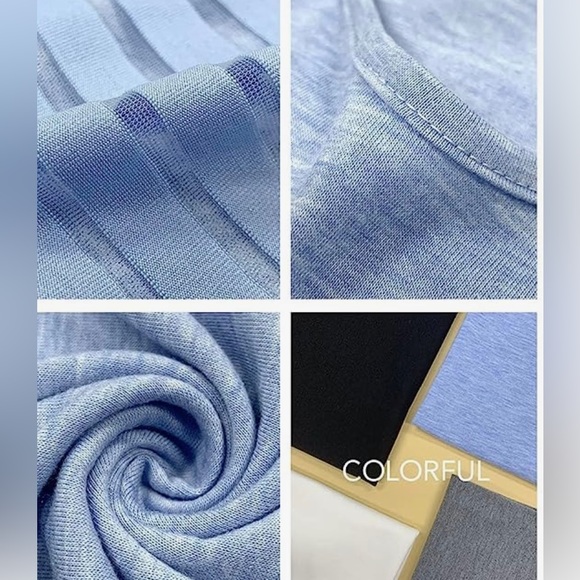 Women's Top - Heather light blue - Size L - Picture 3 of 10